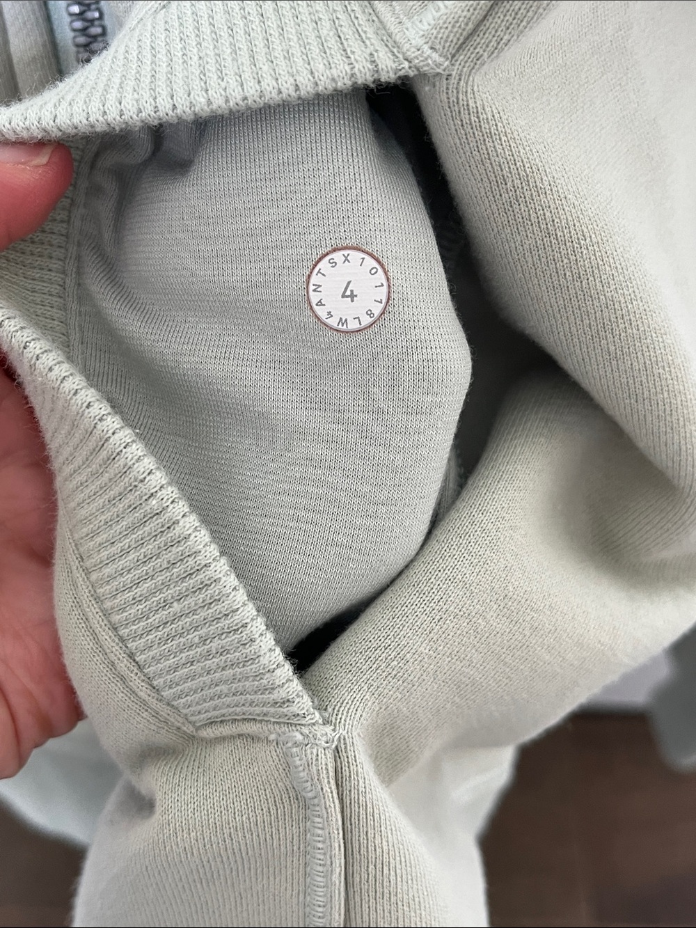 Lululemon Full Zip-Up Hoodie Sage Green Size 4 *Rare* - Picture 5 of 9
